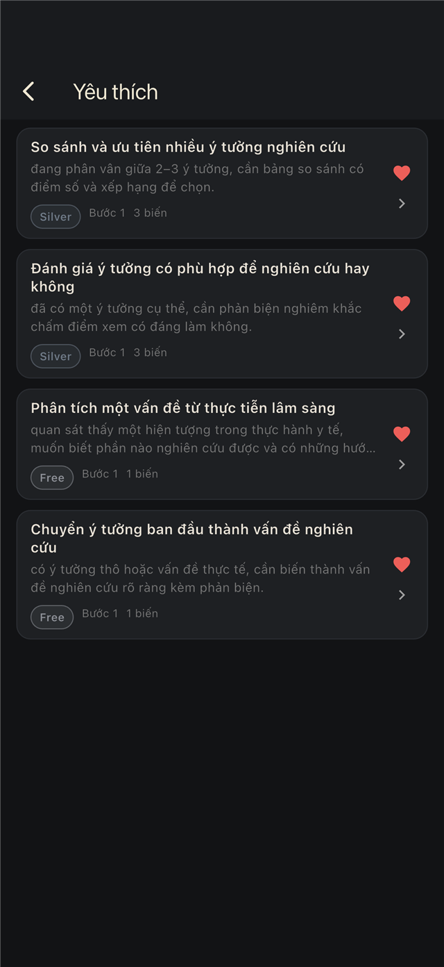Ghim prompt yêu thích
